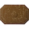 Ekena Millwork Felix Ceiling Medallion, Hand-Painted Smokey Topaz Crackle, 25 1/4"W x 17 1/4"H x 1 3/4"P CM25FESTC - alternate 1